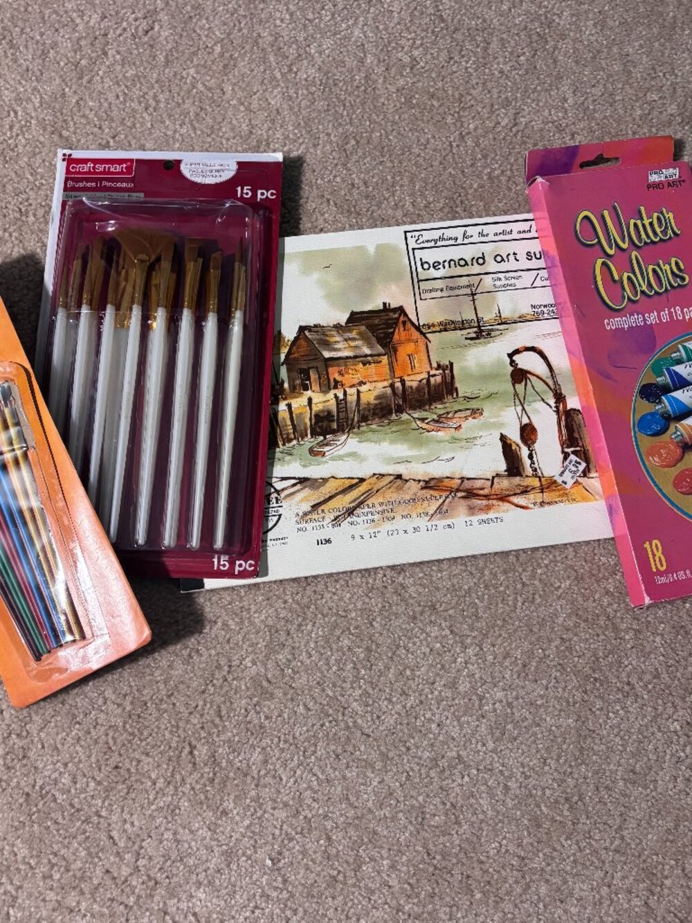 Watercolor Paint Set with Paper, Brush Set, and Paints